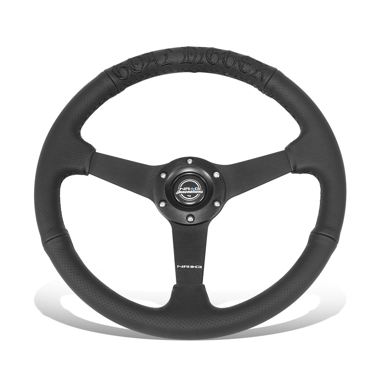 350mm 1.5" Dish Steering Wheel for NRG 3-Spoke (Universal Fit)