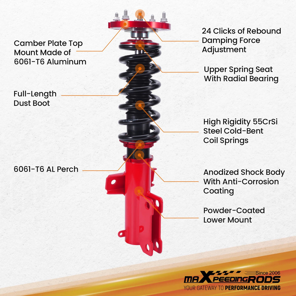 Coilover Spring and Shock Assembly for Ford Mustang (2005-2014)