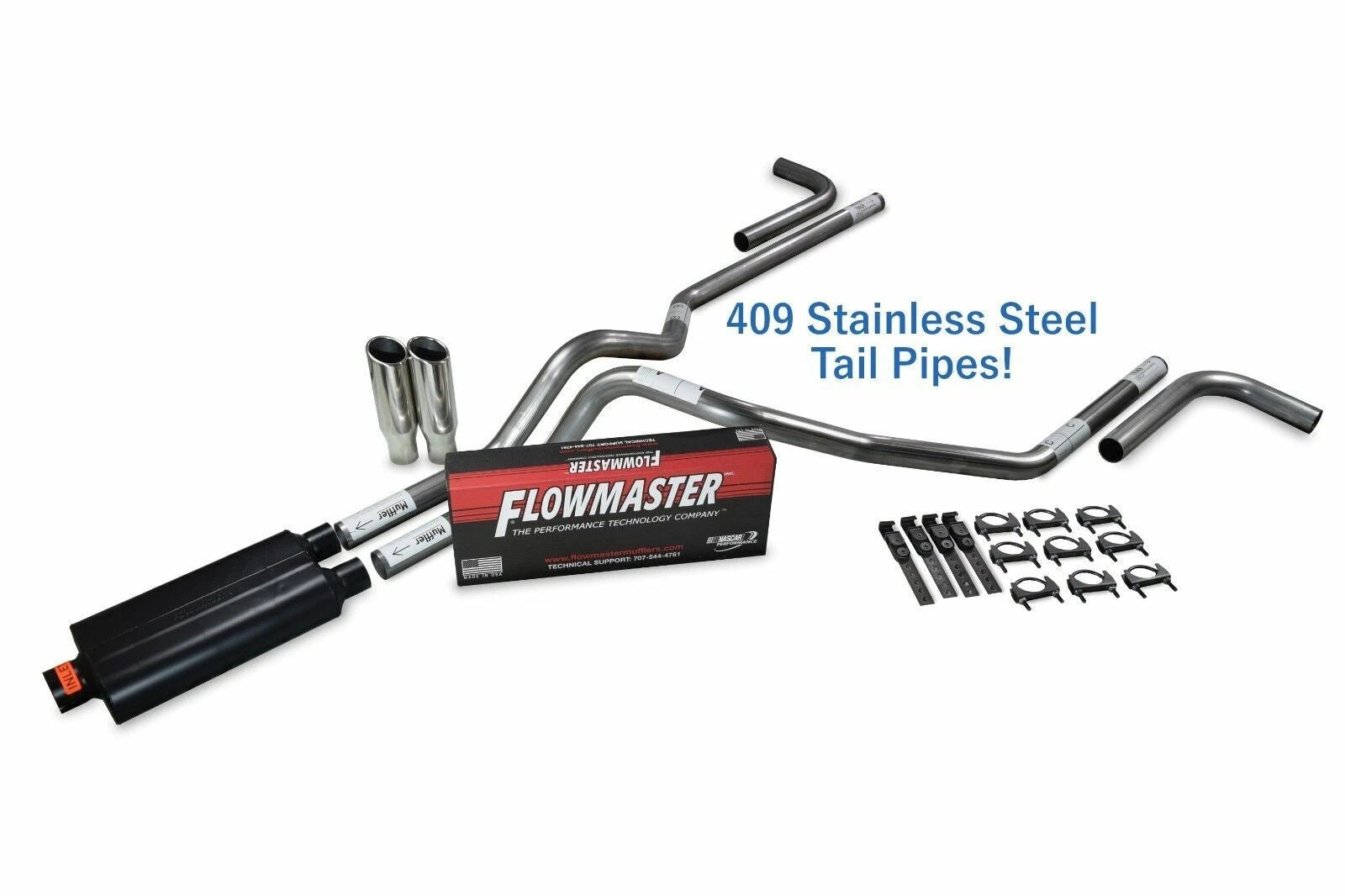 2.5" Stainless Dual Exhaust Kit for Ford F150 (2021–2025)