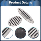2X Foot Accelerator Pedal Covers for BMW Mini Coupe (R58) (2012–2015) Silver Tone