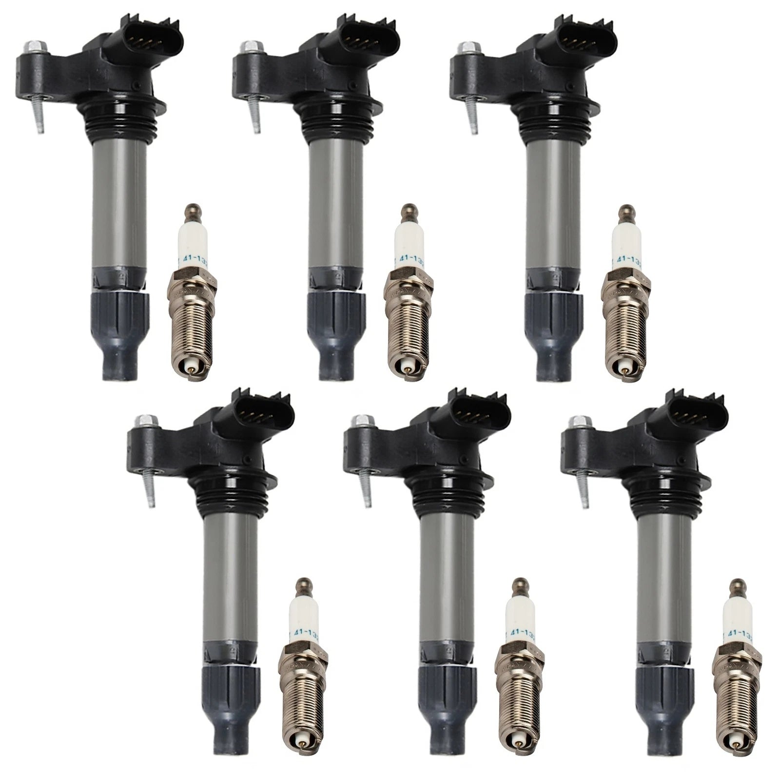 Set of 6 Ignition Coils & 6 ACDelco 0.035" Spark Plugs for Impala (2014–2020)
