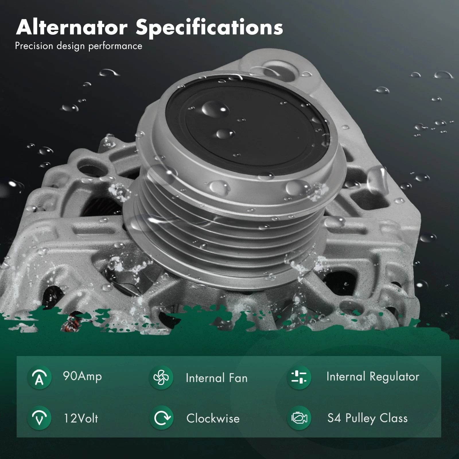 Alternator 90 Amp for Hyundai Elantra (2011–2016, 2014–2017) 37300-2E200