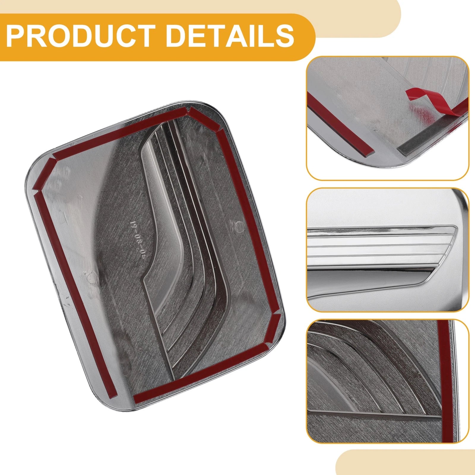 Fuel Tank Door Cap for Toyota RAV4 (2019–2025) Silver Tone
