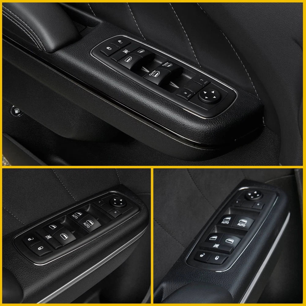 Gloss Black Pillar Post Trim Decal Window Cover Kit for Porsche Macan (2014–2022)