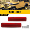 Red Rear Fender Side Marker Lights Housing for Jeep Cherokee CJ5/CJ6/CJ7/J10/J20 (1972–1986)