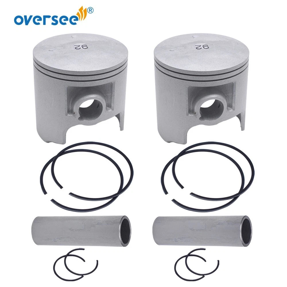 2Pcs Piston & Ring (STD) for Yamaha Waverunner (61X-11631-00, 62T)