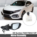 3 Pin Right Side Door Mirror Assembly for Honda Civic (2016–2021)