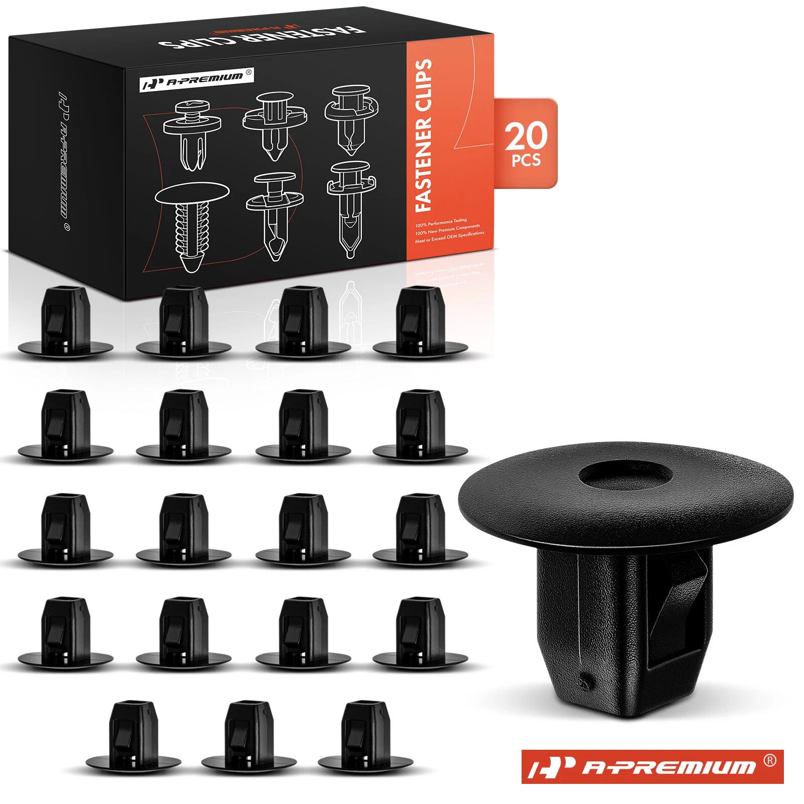 20Pcs Fender Apron Screw Clips for Honda Accord 