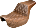SADDLEMEN Step-Up Seat for Harley FXD (2006–2023) 806-04-172BR, Brown