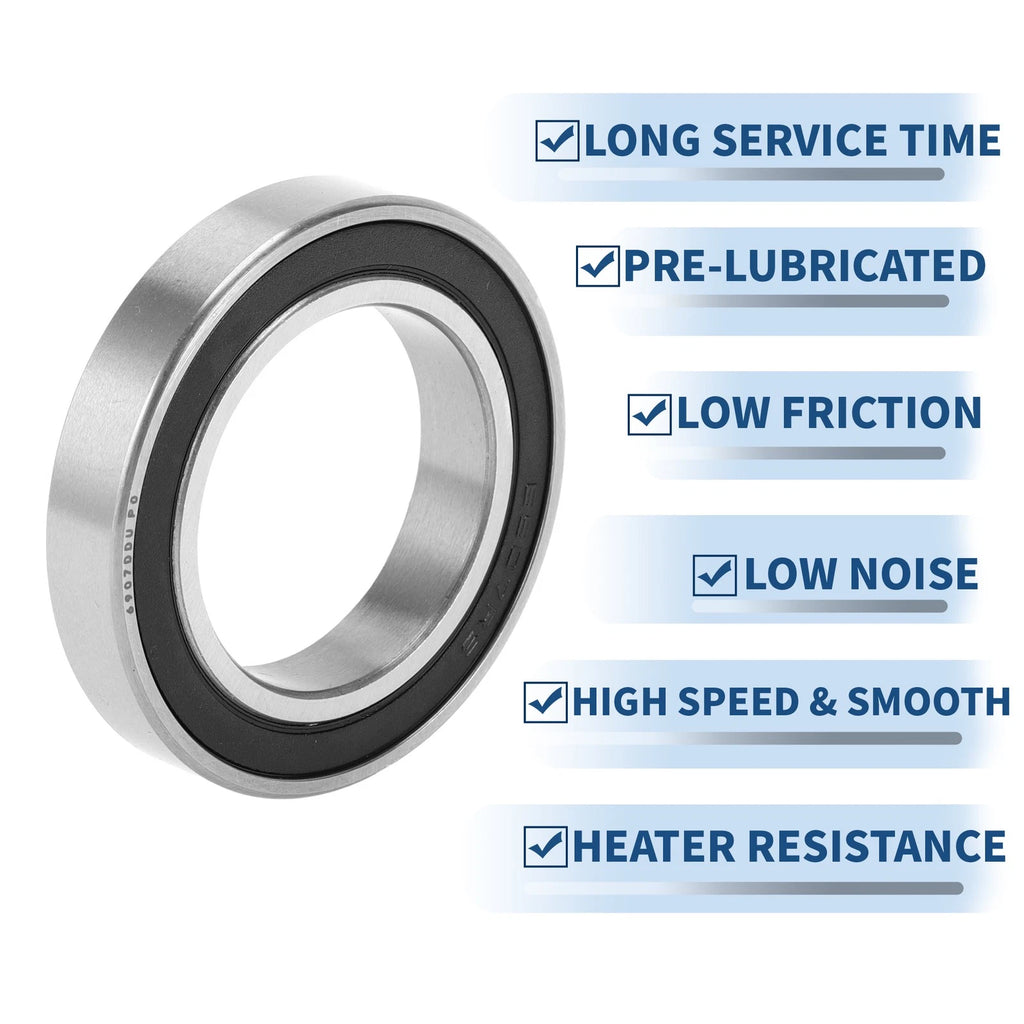 Deep Groove Ball Bearing 6907DDU for Scooter Skateboard (P0 35x55x10mm)