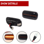 Dynamic Smoked LED Side Marker Blinker Signal Lights for Audi A4 A6 (2001–2008)
