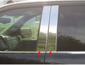 4pc. Luxury FX Stainless Steel Pillar Post Trim for 2014-2018 Chevy Silverado 4D