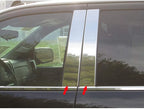 4pc. Luxury FX Stainless Steel Pillar Post Trim for 2014-2018 Chevy Silverado 4D