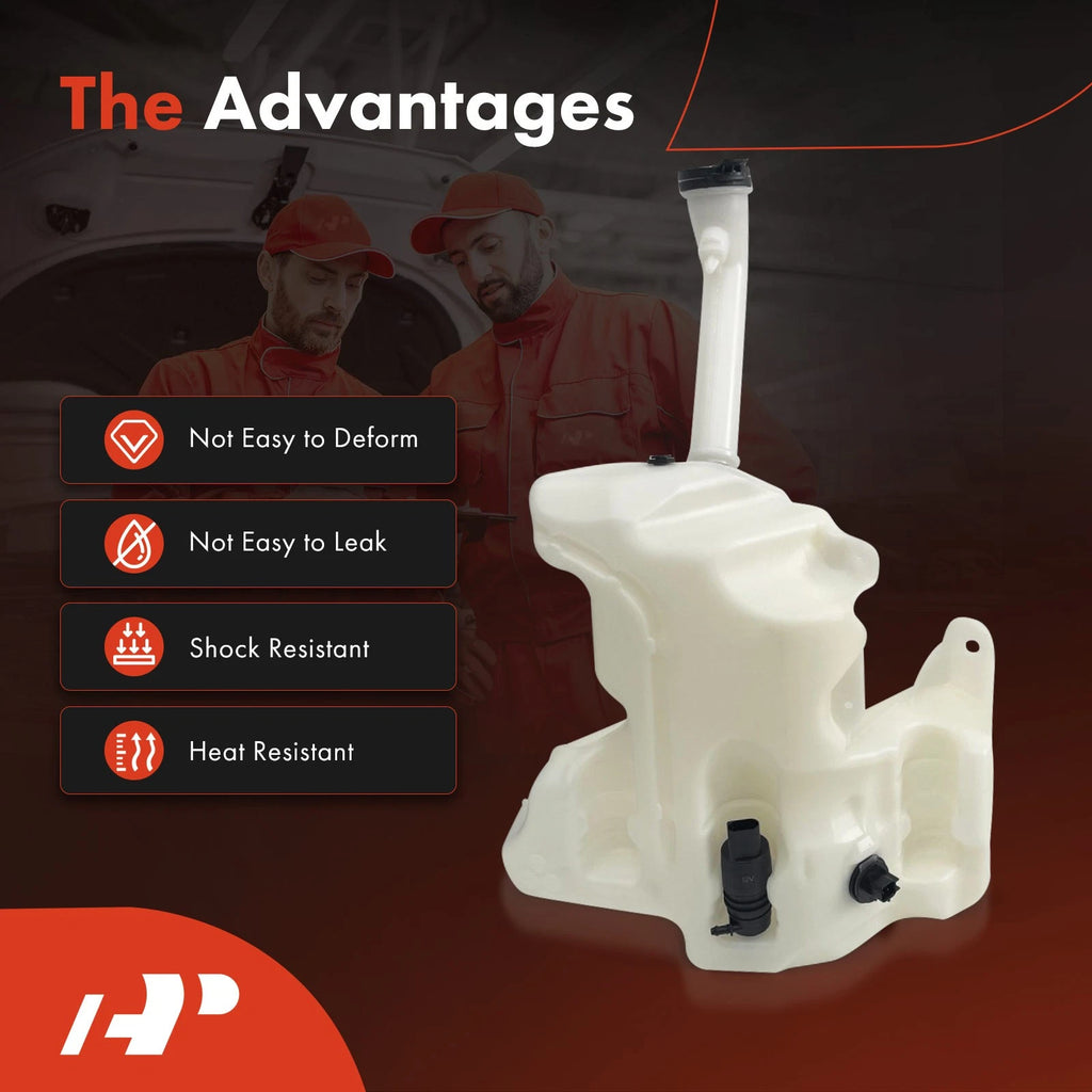 Windshield Washer Reservoir with Cap & Pump for Chevrolet Malibu