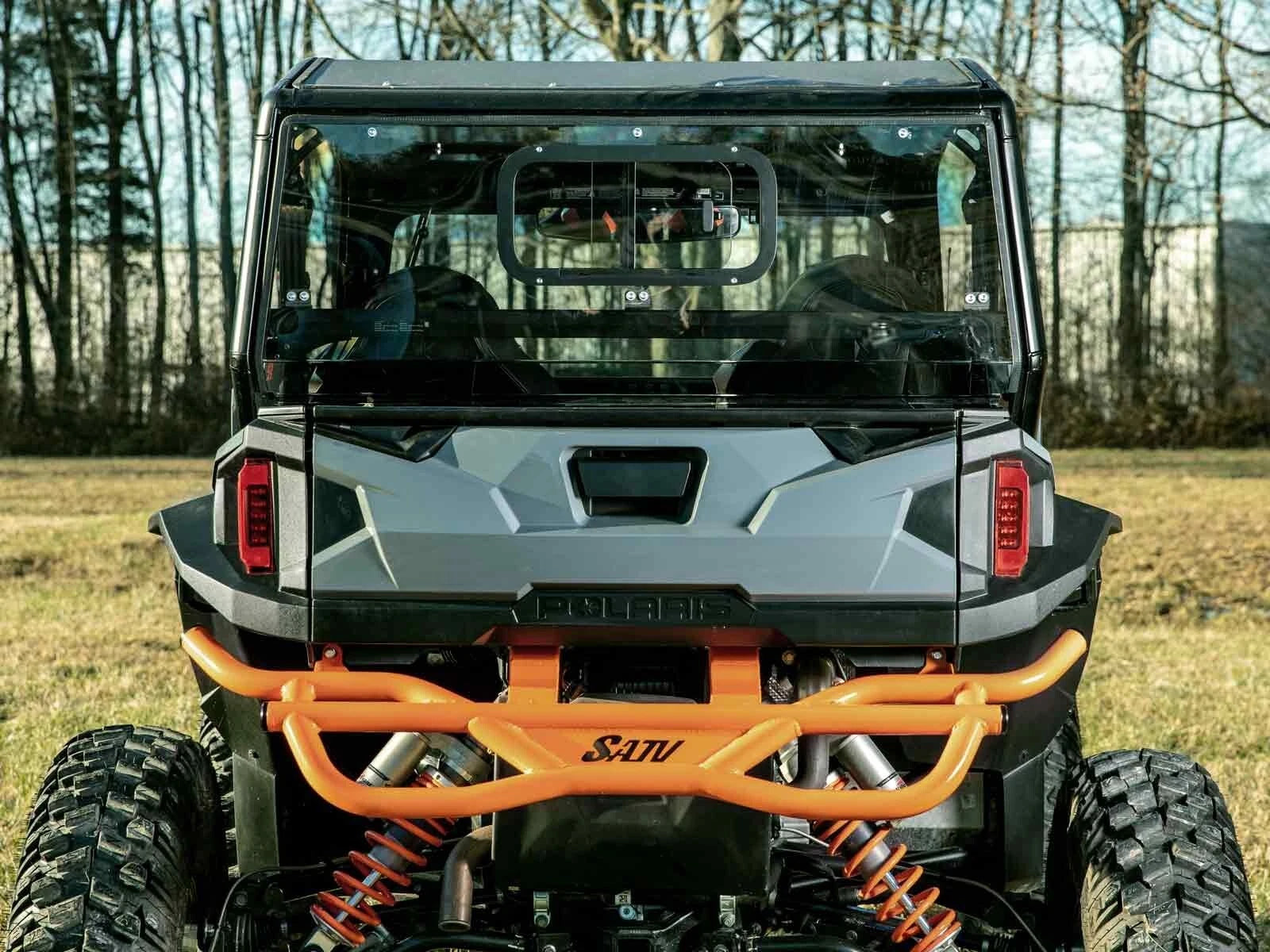 Light Tint Rear Windshield w/ Sliding Window for Polaris General 1000 (2016–2023)