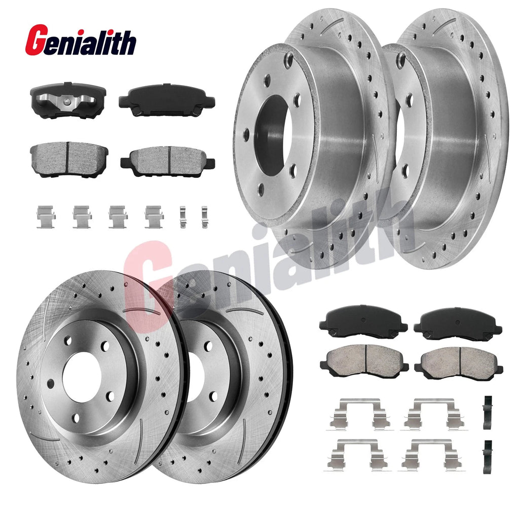 Set of 4 Brake Rotors & Pads for Dodge Avenger Caliber Jeep Compass (2007–2017)