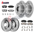 Set of 4 Brake Rotors & Pads for Dodge Avenger Caliber Jeep Compass (2007–2017)