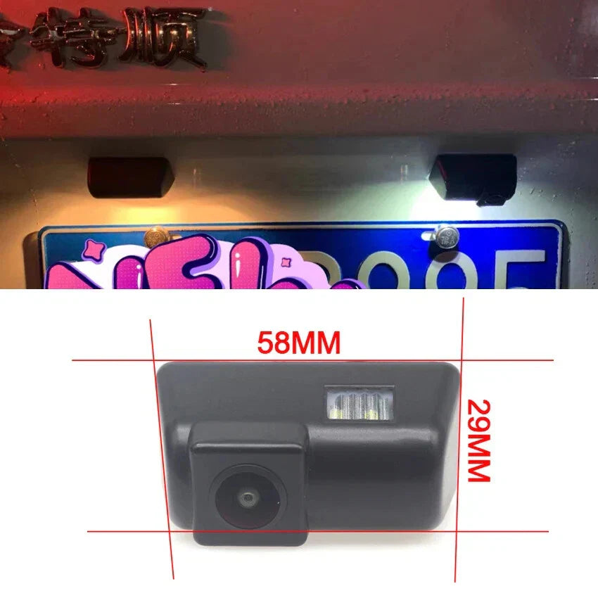 LED License Bracket Lights Reverse Camera for Ford Transit Tourneo (1985–2014)