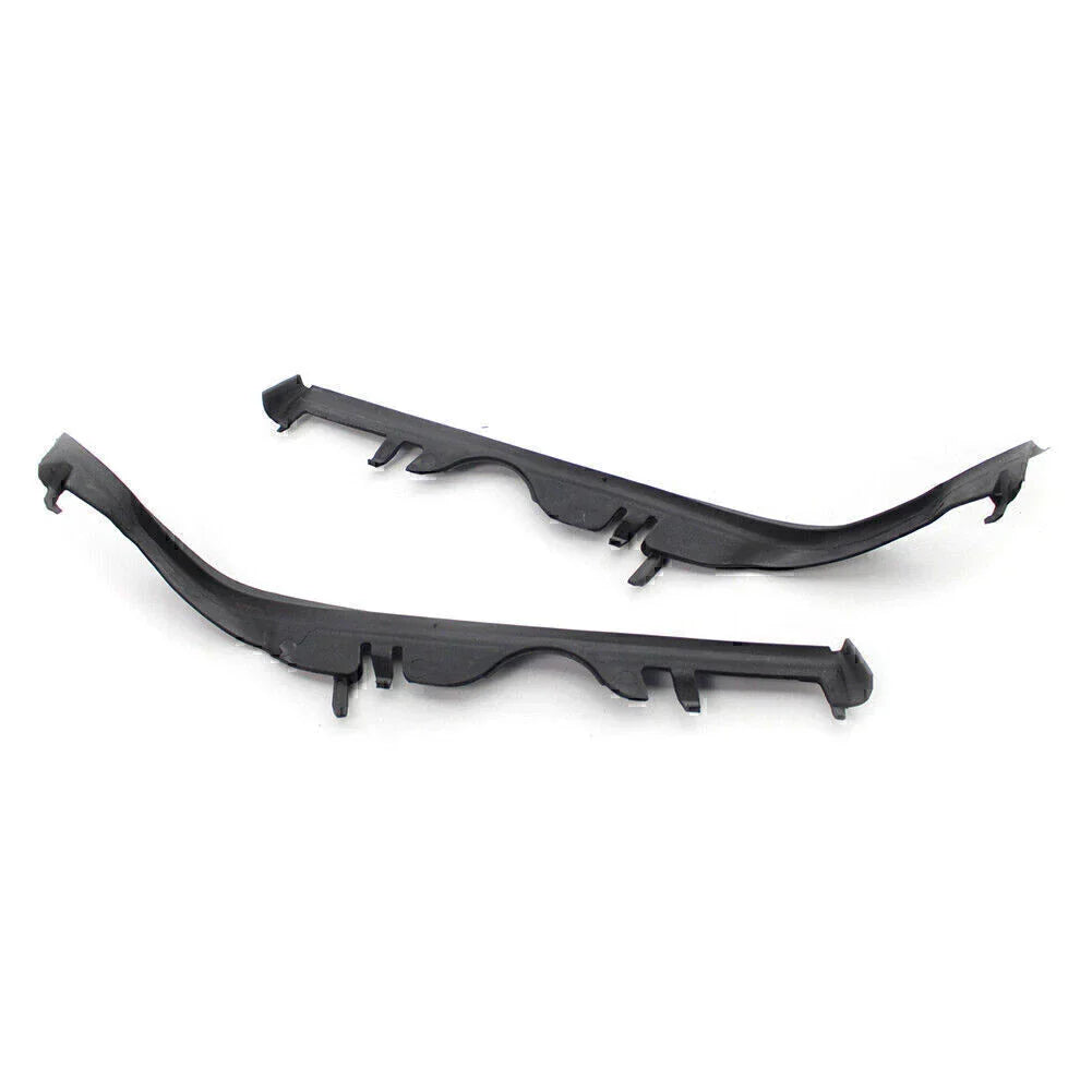 Pair ABS Black Front Upper Headlight Gaskets for BMW 5 Series E39 (1997-2003)