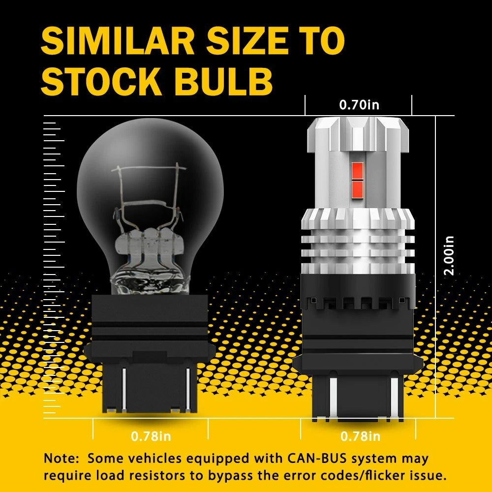 2X 12SMD LED Tail Light Bulb for Dodge Ram 1500 2500 3500 (1994–2010) Red