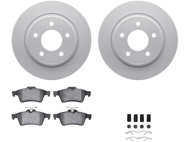 Rear Brake Pad and Rotor Kit for Mazda 3 (2007–2013) FB666TK
