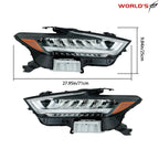 LED Headlights for Nissan Maxima (2019–2021) Chrome Housing Pair
