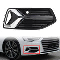 Right Front Fog Light Grille Cover for Audi A6 S6 C8 (2019-2023)