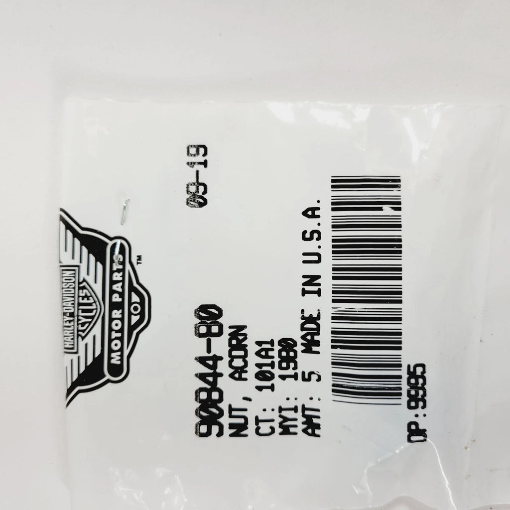 Set of 3 Acorn Nuts for Harley-Davidson Electra Glide (OEM 90844-80)