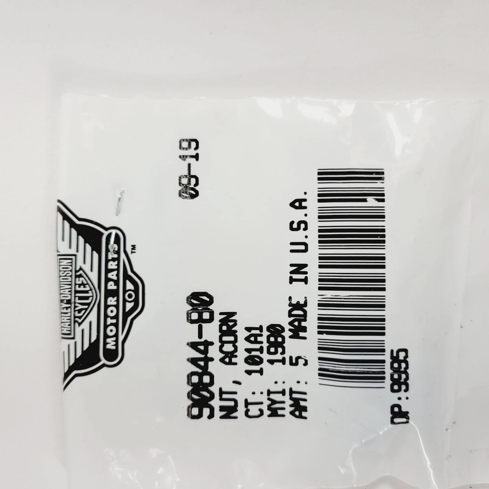 Set of 3 Acorn Nuts for Harley-Davidson Electra Glide (OEM 90844-80)