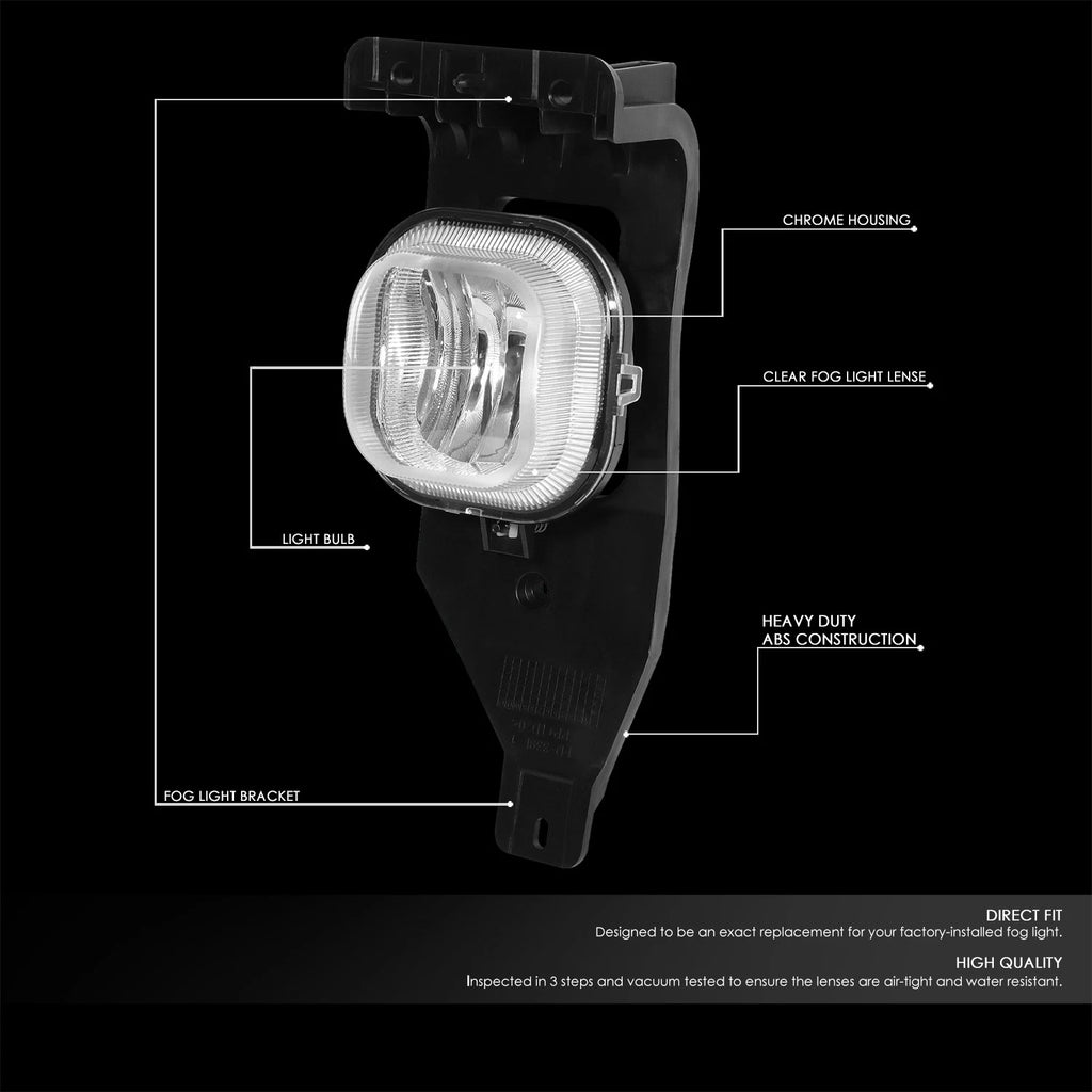 Clear Fog Light Lamps for Ford F250-F550 Super Duty Excursion (2005–2007)