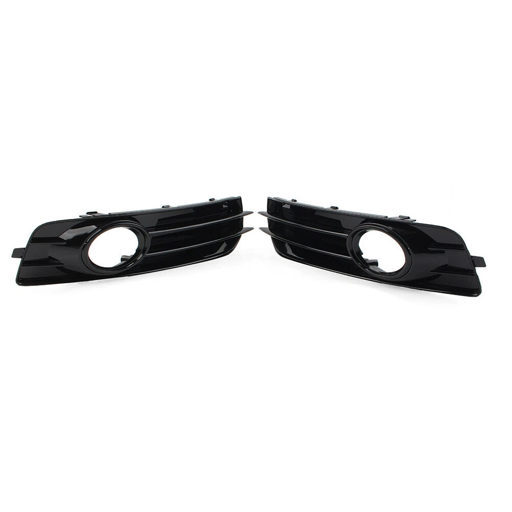 1 Pair Front Bumper Fog Light Grille Cover for Audi A3 8P (2009–2012)