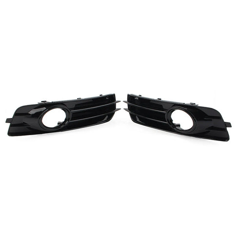 1 Pair Front Bumper Fog Light Grille Cover for Audi A3 8P (2009–2012)