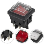 2X Illuminated Rocker Switch 4 Pins for Universal Applications