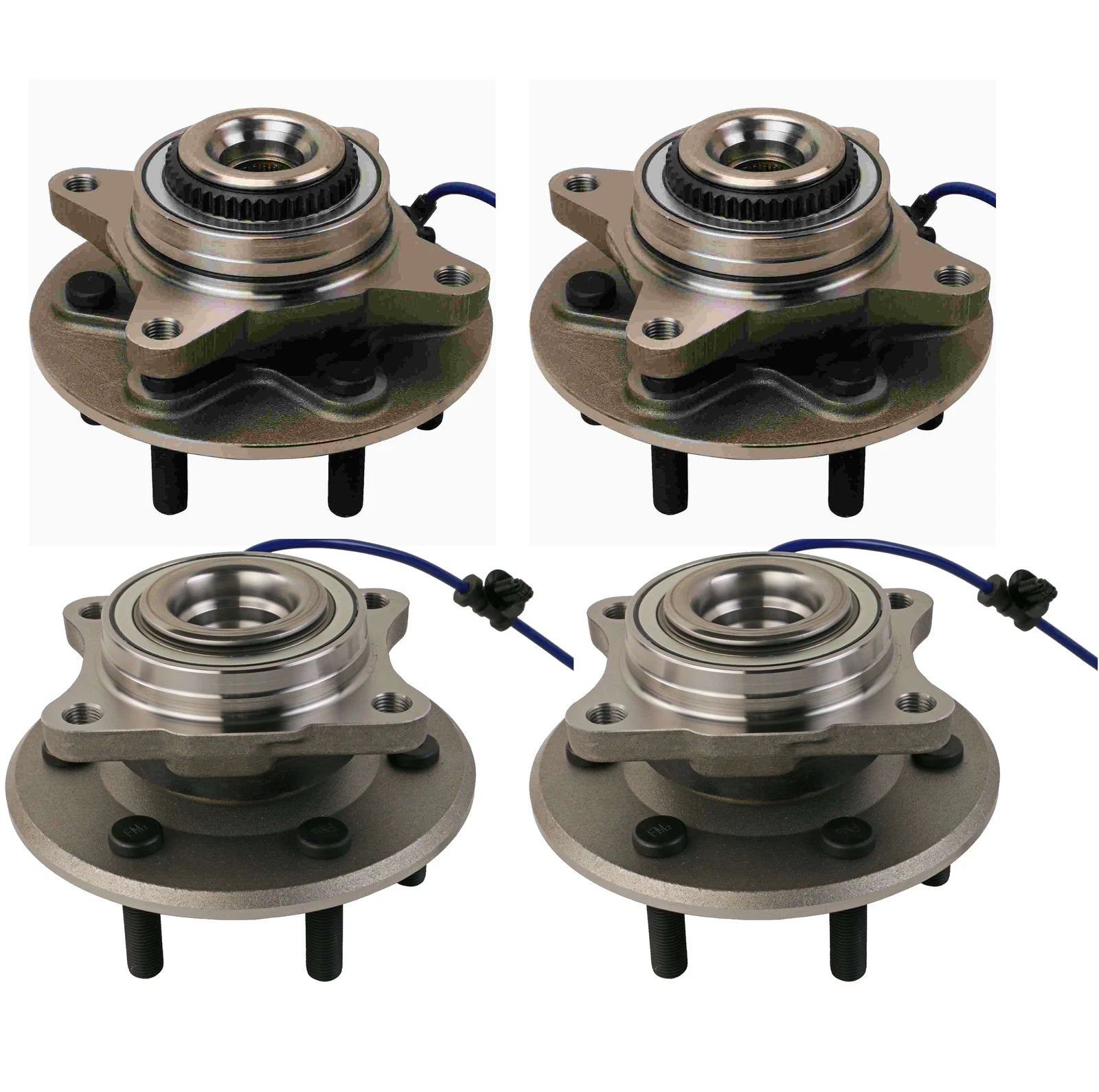 Moog Front & Rear Wheel Bearing and Hub Assemblies Kit for Ford Lincoln (4WD)