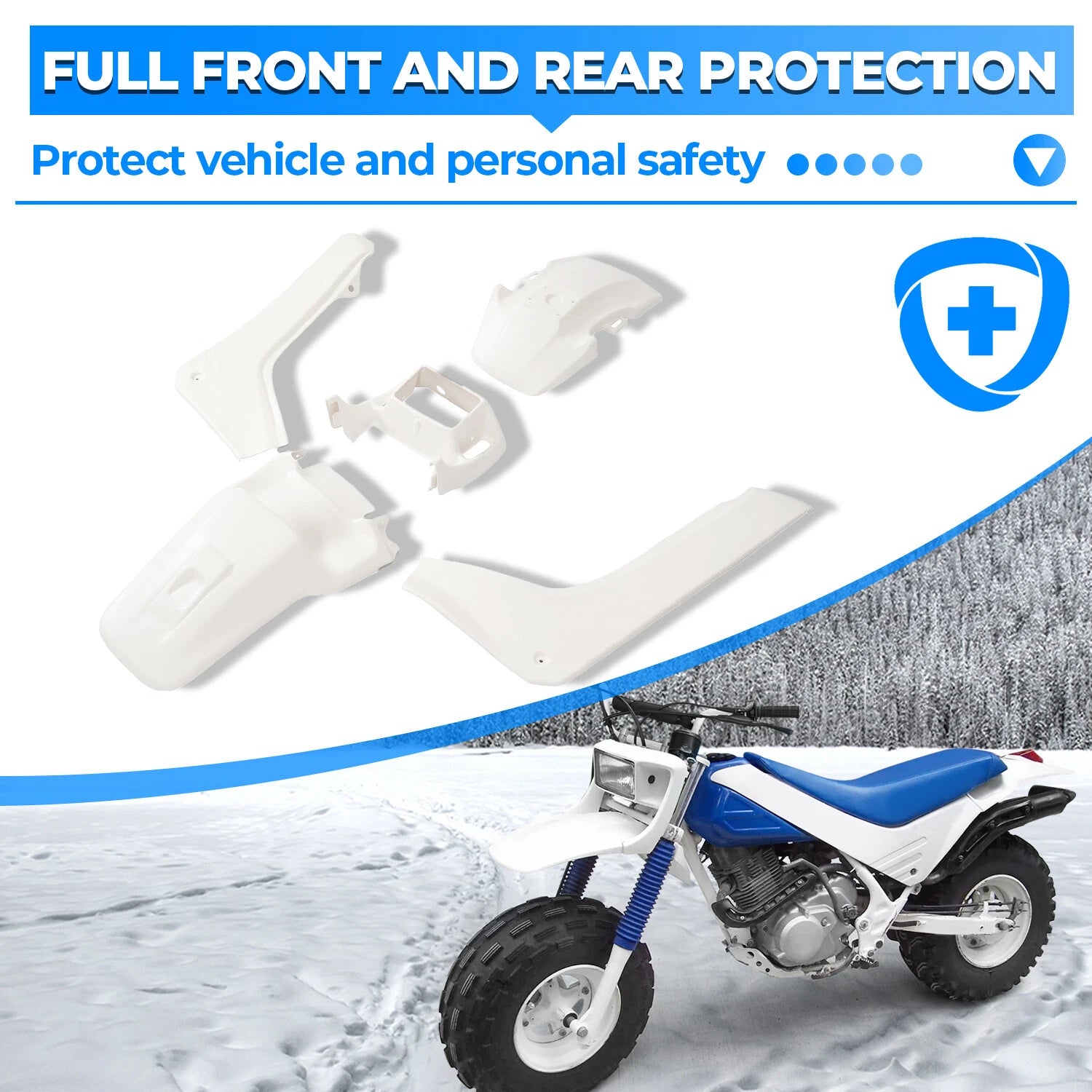 Plastic Body Kit Fairing Fender Side Cover for Honda TR200 Fat Cat (1986–1987)