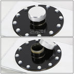 12 Gallon Top-Feed Polished Aluminum Fuel Cell Tank for Race Drift Vehicles