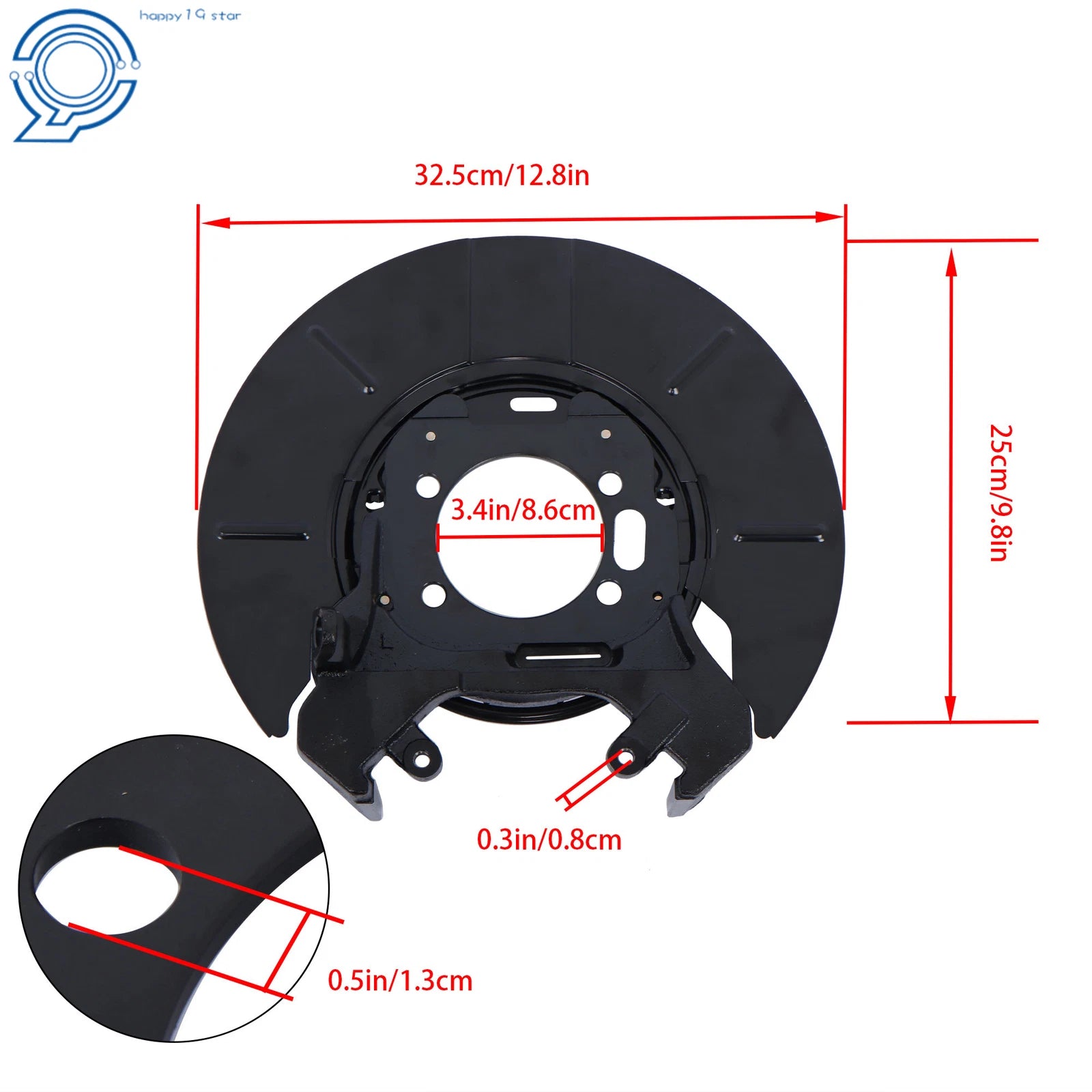 2X Brake Dust Shield Plate for Chrysler Town & Country Dodge Caravan