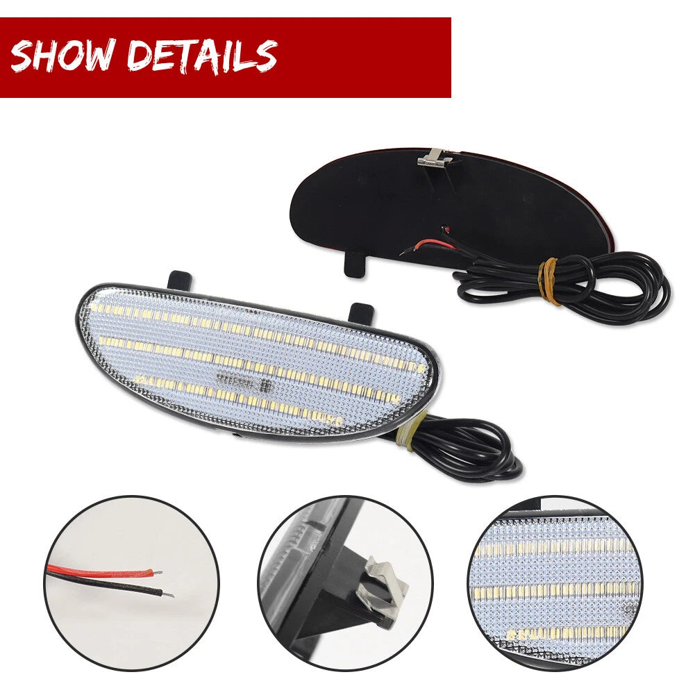 Clear LED Inner Door Courtesy Light Lens for Chevy Corvette C5 (1997–2004)