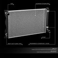 Aluminum Radiator Replacement for Audi A6 2.8L 3.2L (2005–2010) DPI2828