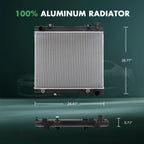 Radiator for Dodge Dakota, Mitsubishi Raider (2005–2011)