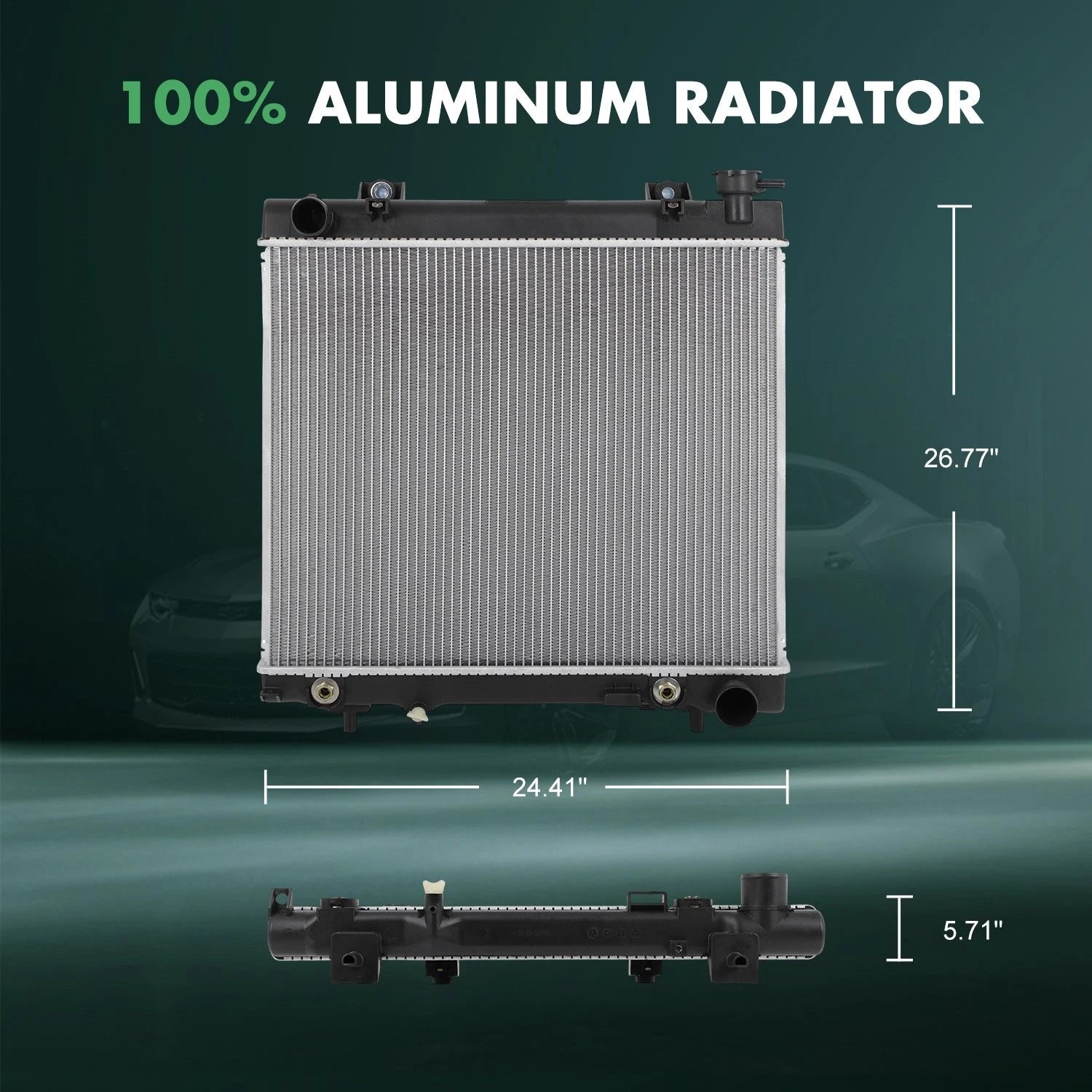 Radiator for Dodge Dakota, Mitsubishi Raider (2005–2011)