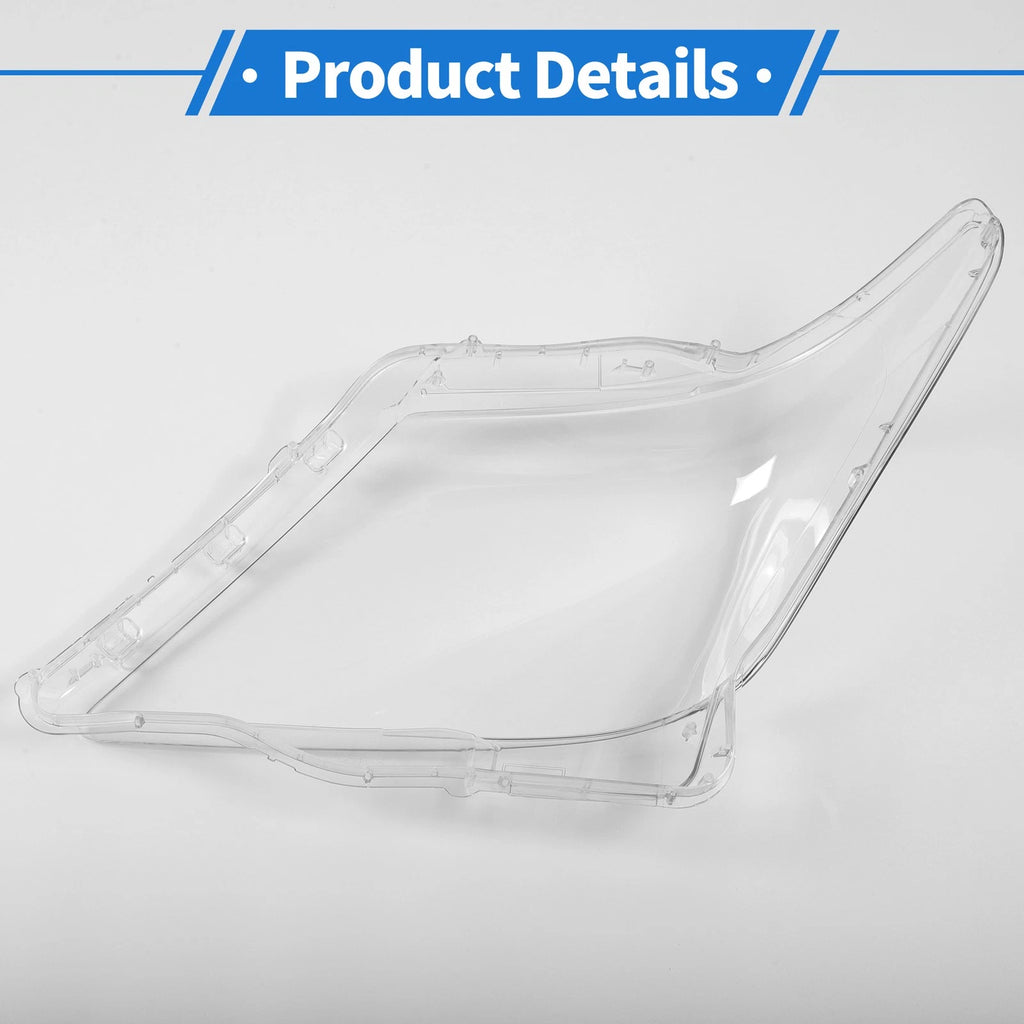 1 Pcs Headlight Lens Cover for Lexus LX570 (2007–2012) PC Clear