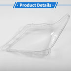 1 Pcs Headlight Lens Cover for Lexus LX570 (2007–2012) PC Clear