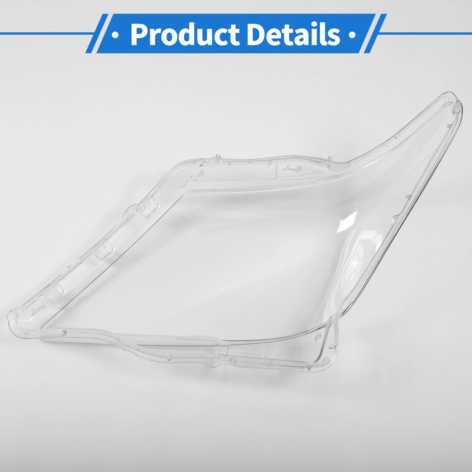 1 Pcs Headlight Lens Cover for Lexus LX570 (2007–2012) PC Clear