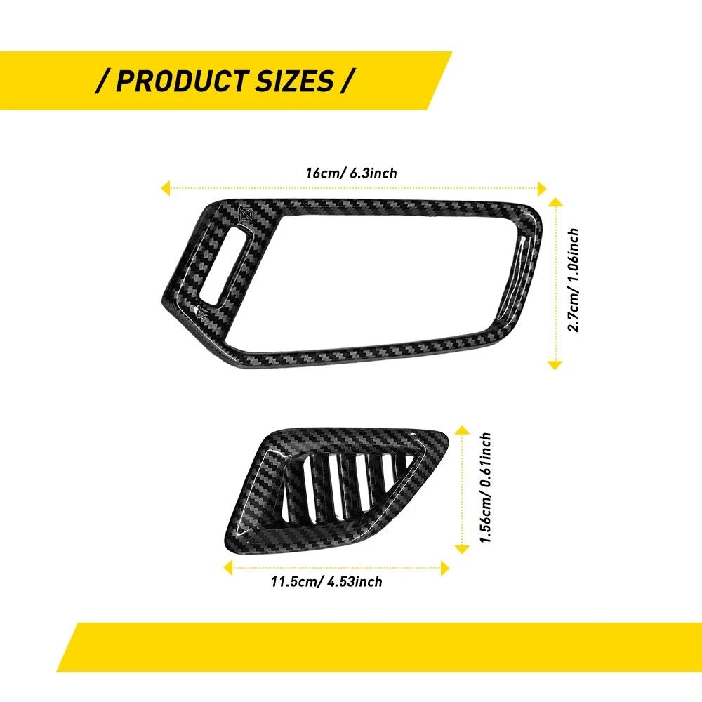 4X Air Vent Outlet Carbon Fiber Trims for Honda Accord (2018–2022)