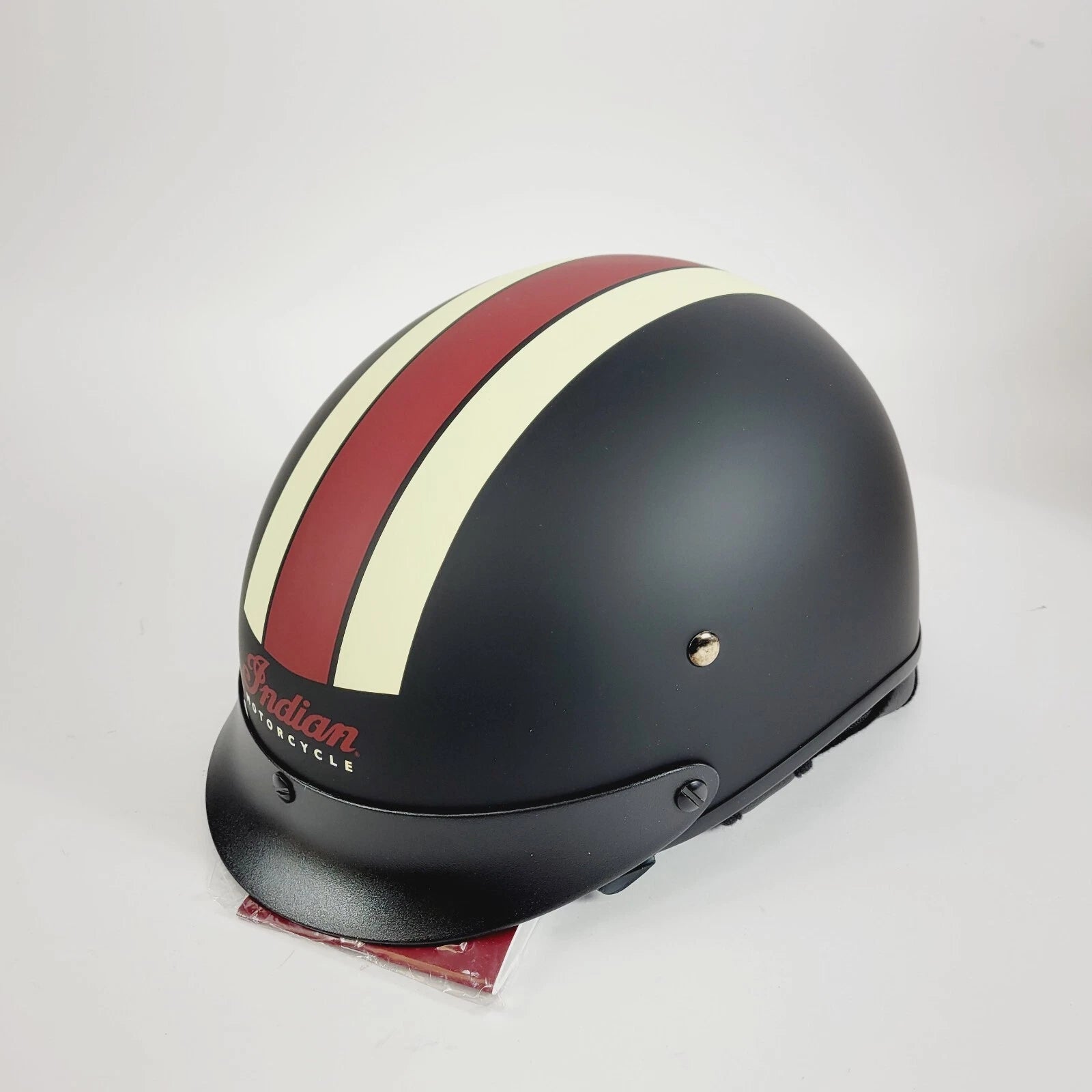 Polaris Black Half Helmet for Indian (Extra Small)
