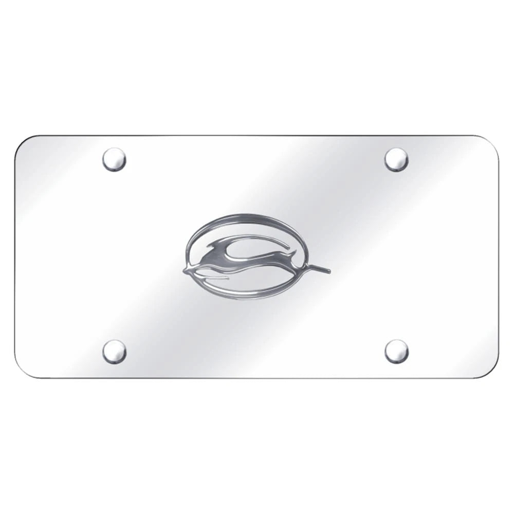 Chrome Logo on Chrome License Plate - Officially Licensed for Chevrolet Impala