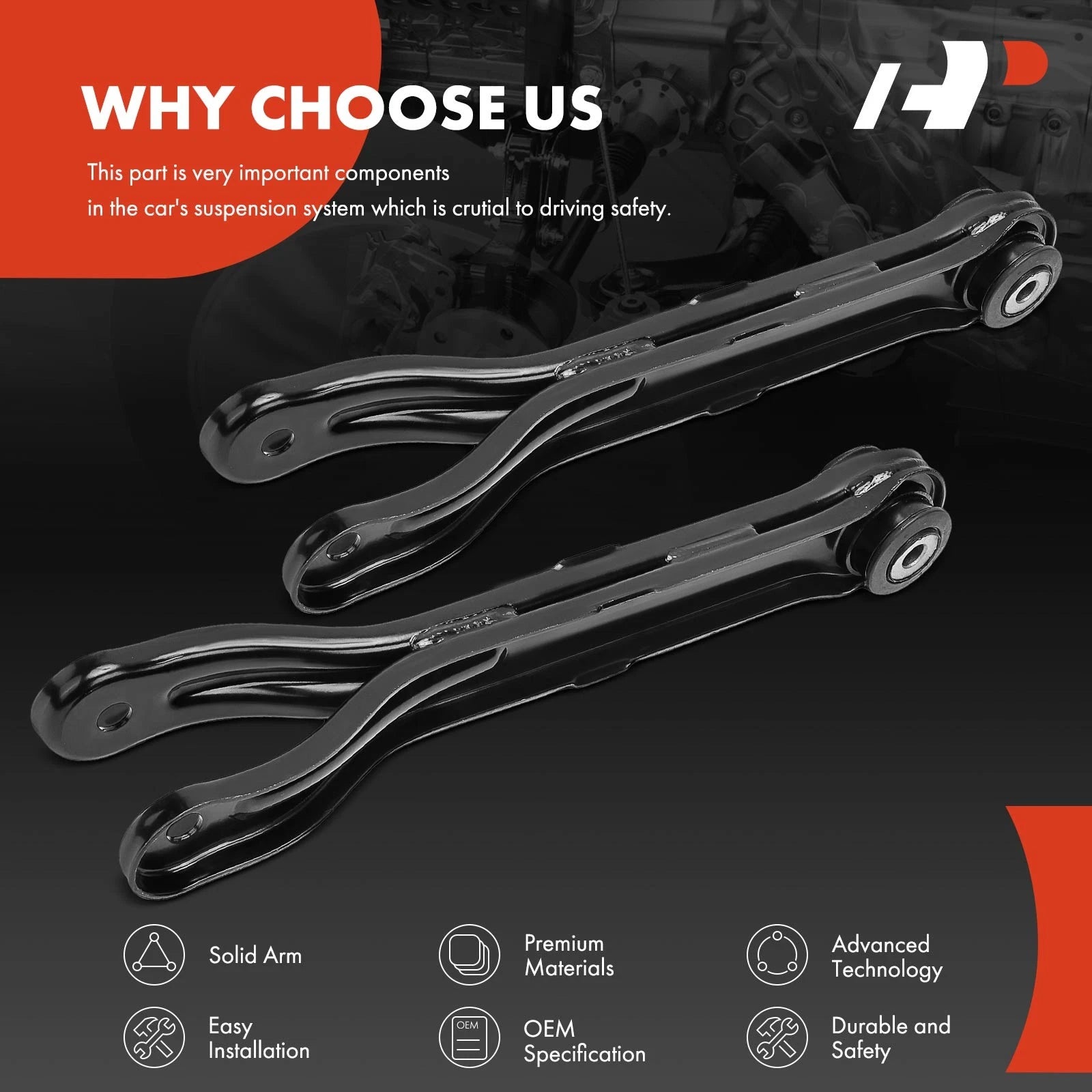 2X Rear Control Arm for Chevrolet Camaro (2010-2015)