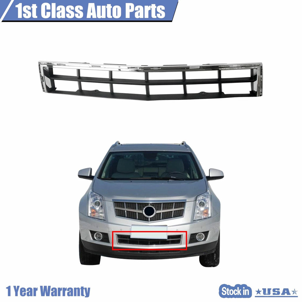 Lower Grille for Cadillac SRX (2010–2012) Textured Gray Plastic
