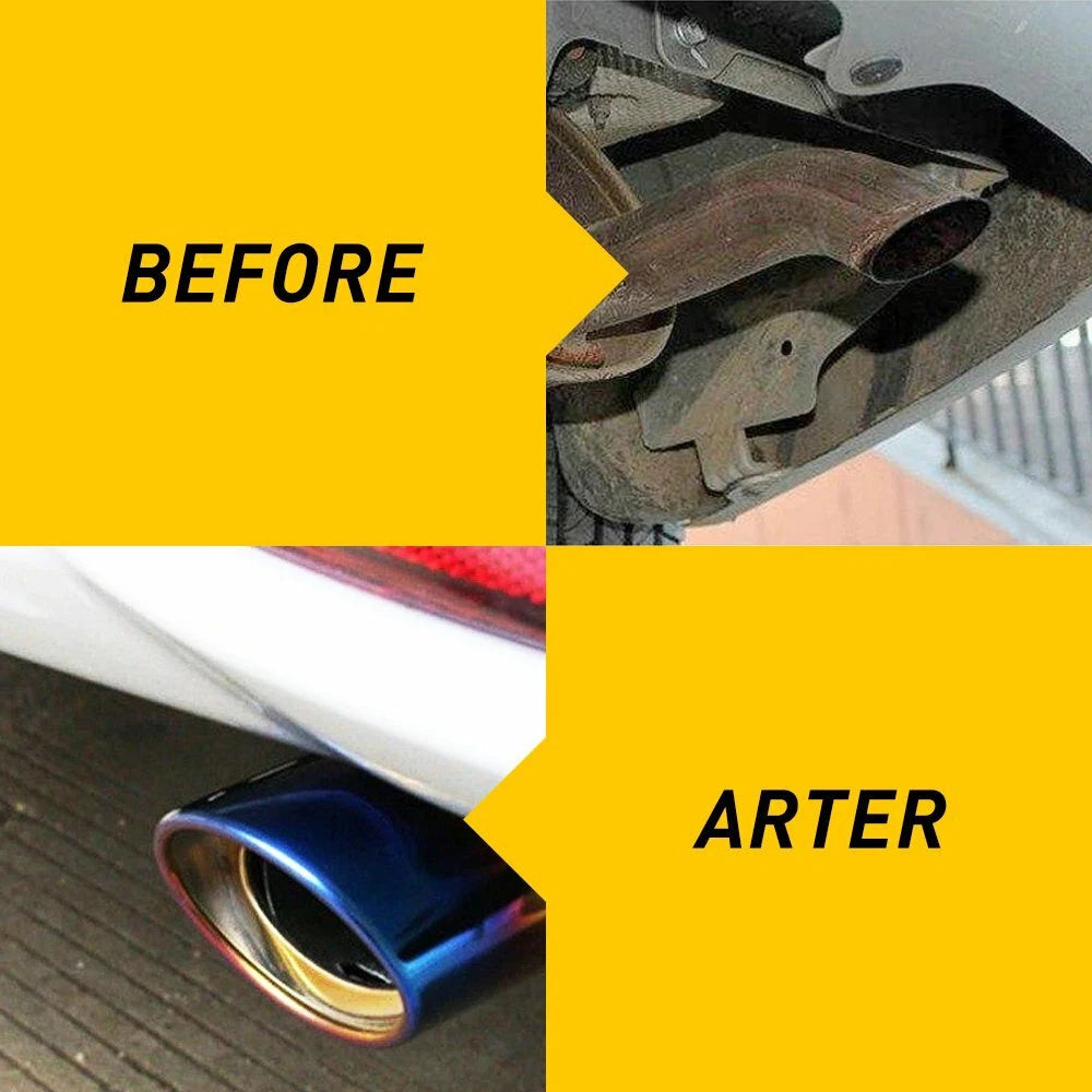Burnt Blue Titanium Exhaust Muffler Tip for Universal Fit